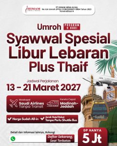 Umroh Syawal 2027